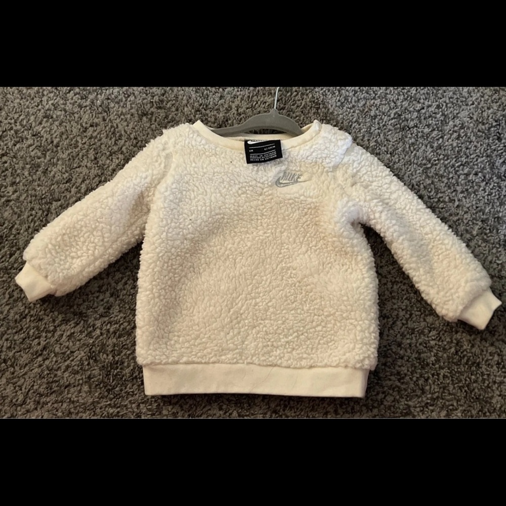 NIKE 6 month little girl Sherpa top
